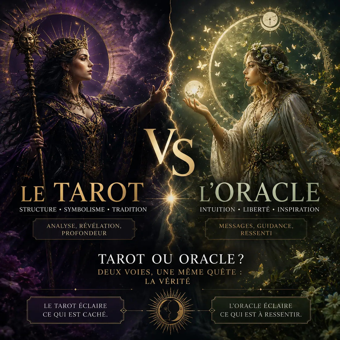 Quelle différence entre un tarot et un oracle ? Le guide pour bien comprendre