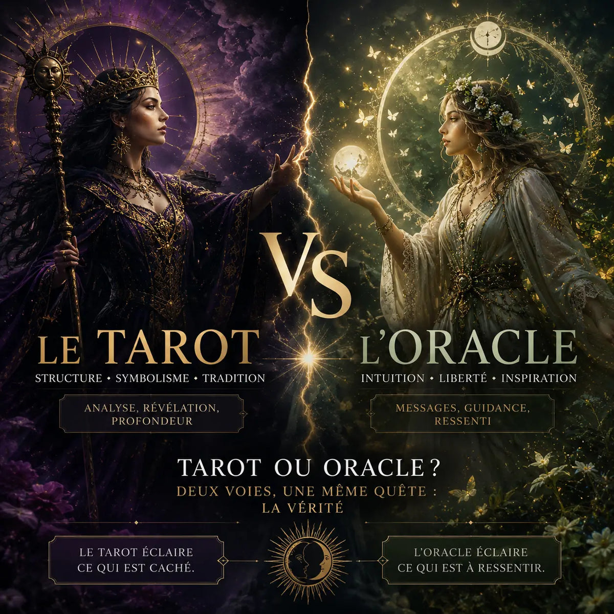 Quelle différence entre un tarot et un oracle ? Le guide pour bien comprendre