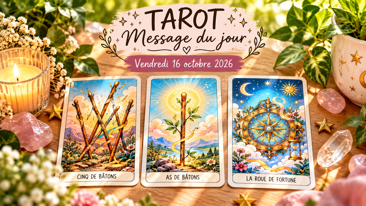 TAROT - Message du jour : vendredi 16 octobre 2026