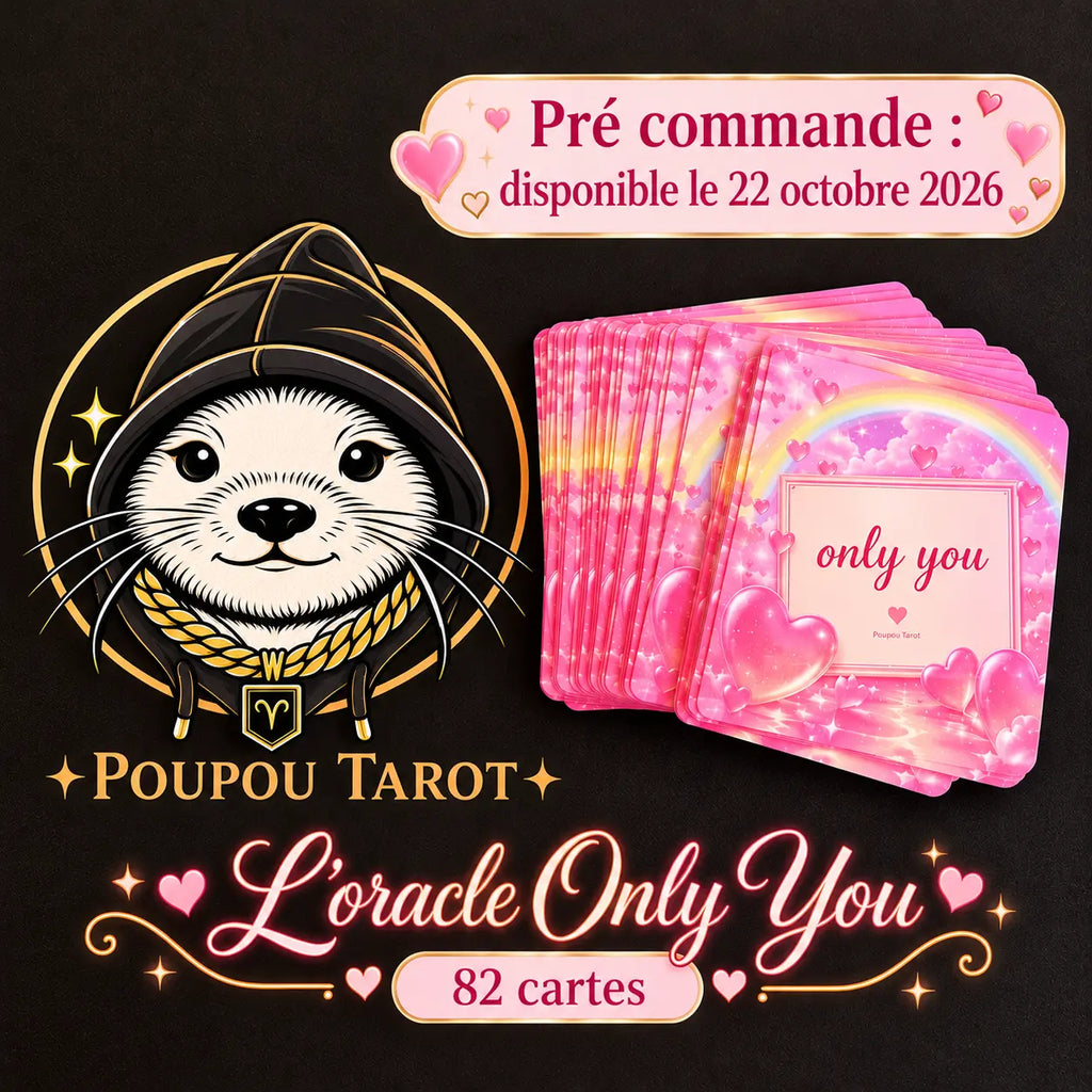 PRÉCOMMANDE - L’oracle Only You : Jeu de 82 cartes divinatoire - Oracle sentimental de Poupou Tarot