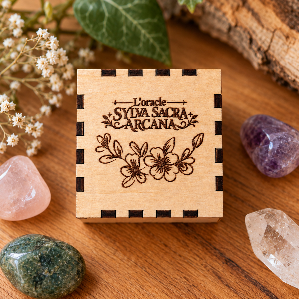 Oracle Sylva Sacra Arcana en bois de bouleau – 23 pièces