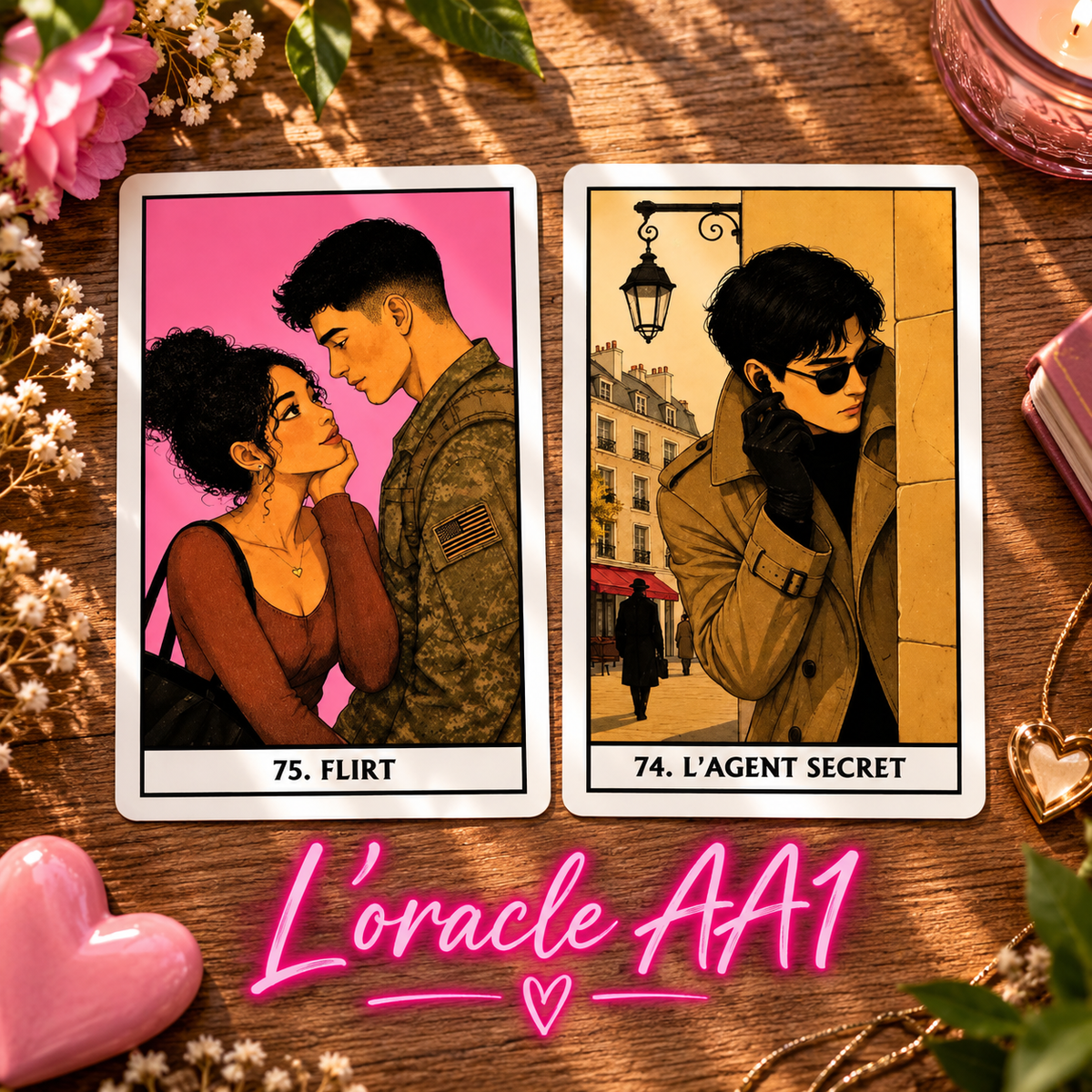L'oracle AA1 - by Poupou Tarot : jeu divinatoire de 80 cartes