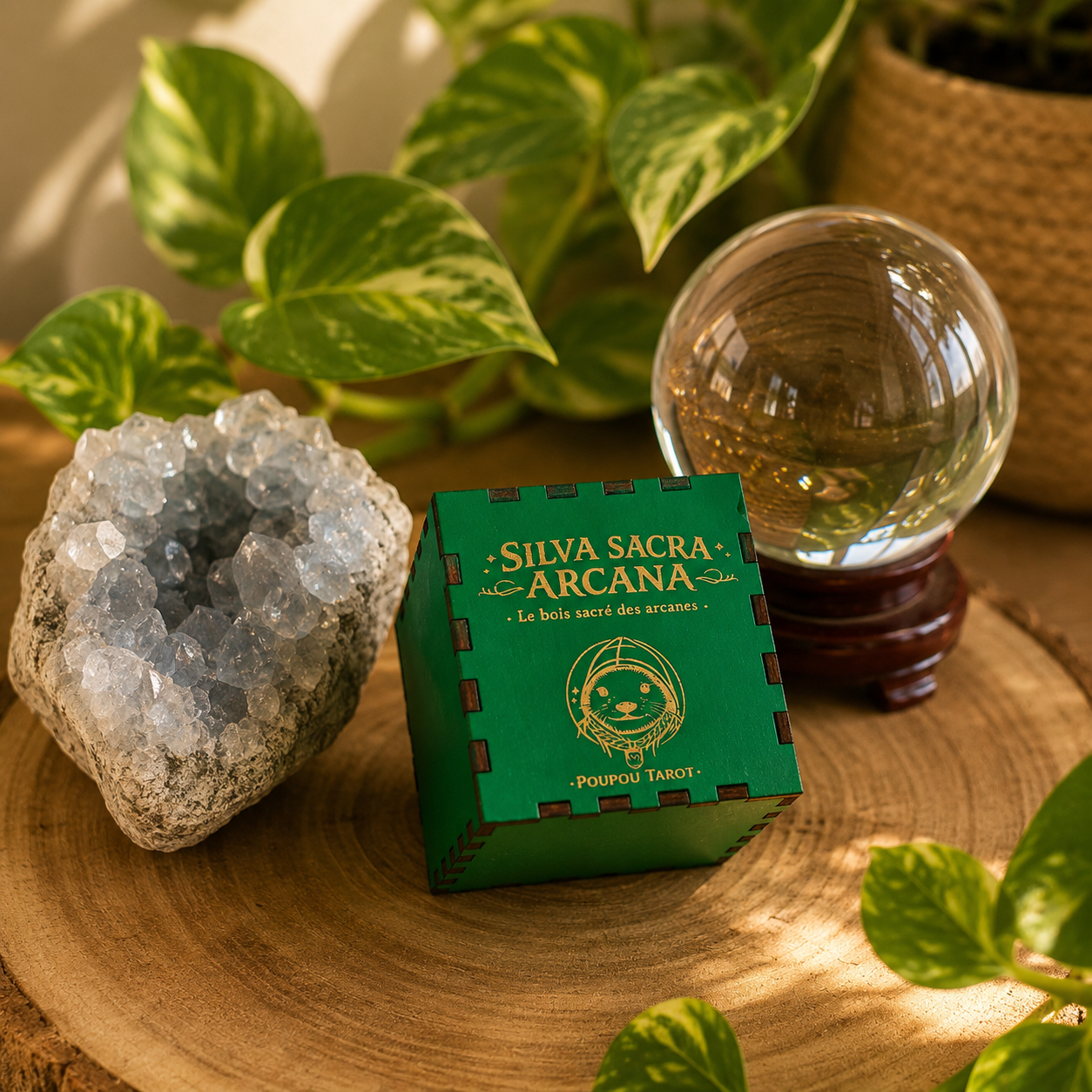 L' oracle Silva Sacra Arcana – Le bois sacré des arcanes - 23 pièces en bois