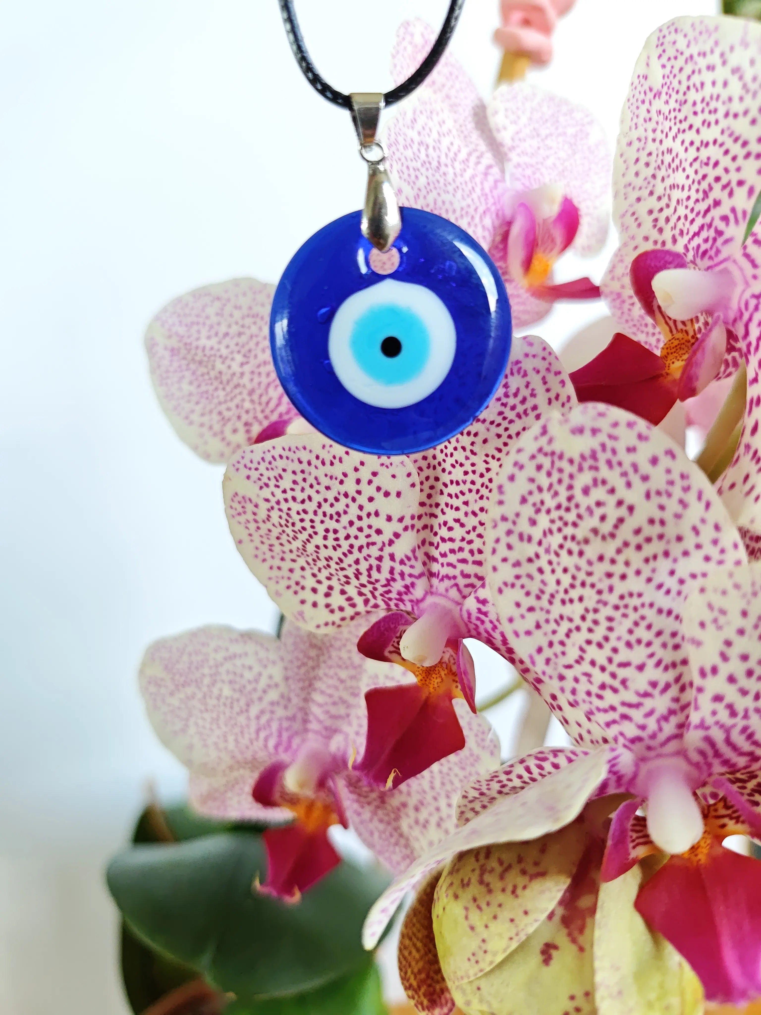 Collier œil bleu porte-bonheur – pendentif protection – bijou symbole œil grec