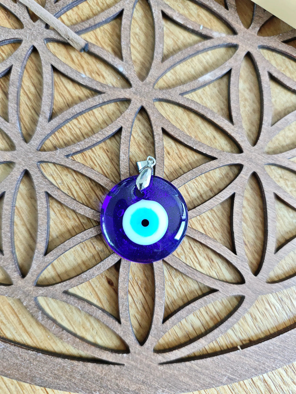 Collier œil bleu porte-bonheur – pendentif protection – bijou symbole œil grec