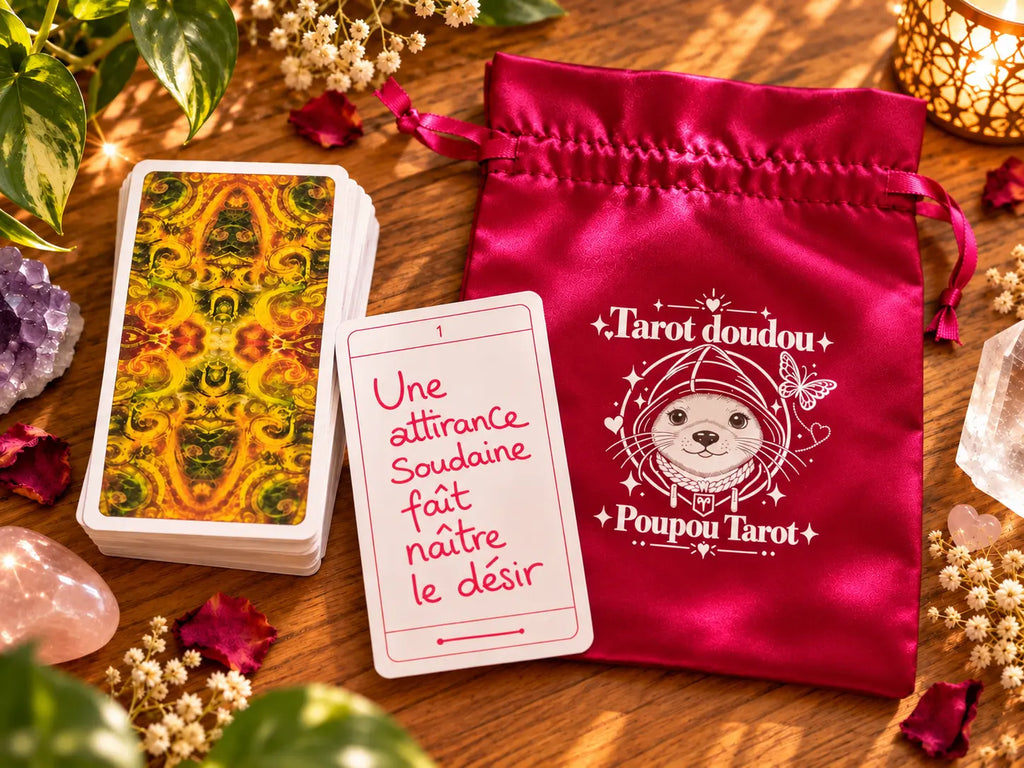 TAROT DOUDOU : jeu de 78 Cartes, Artisanal, Fait Main et Manuscrit