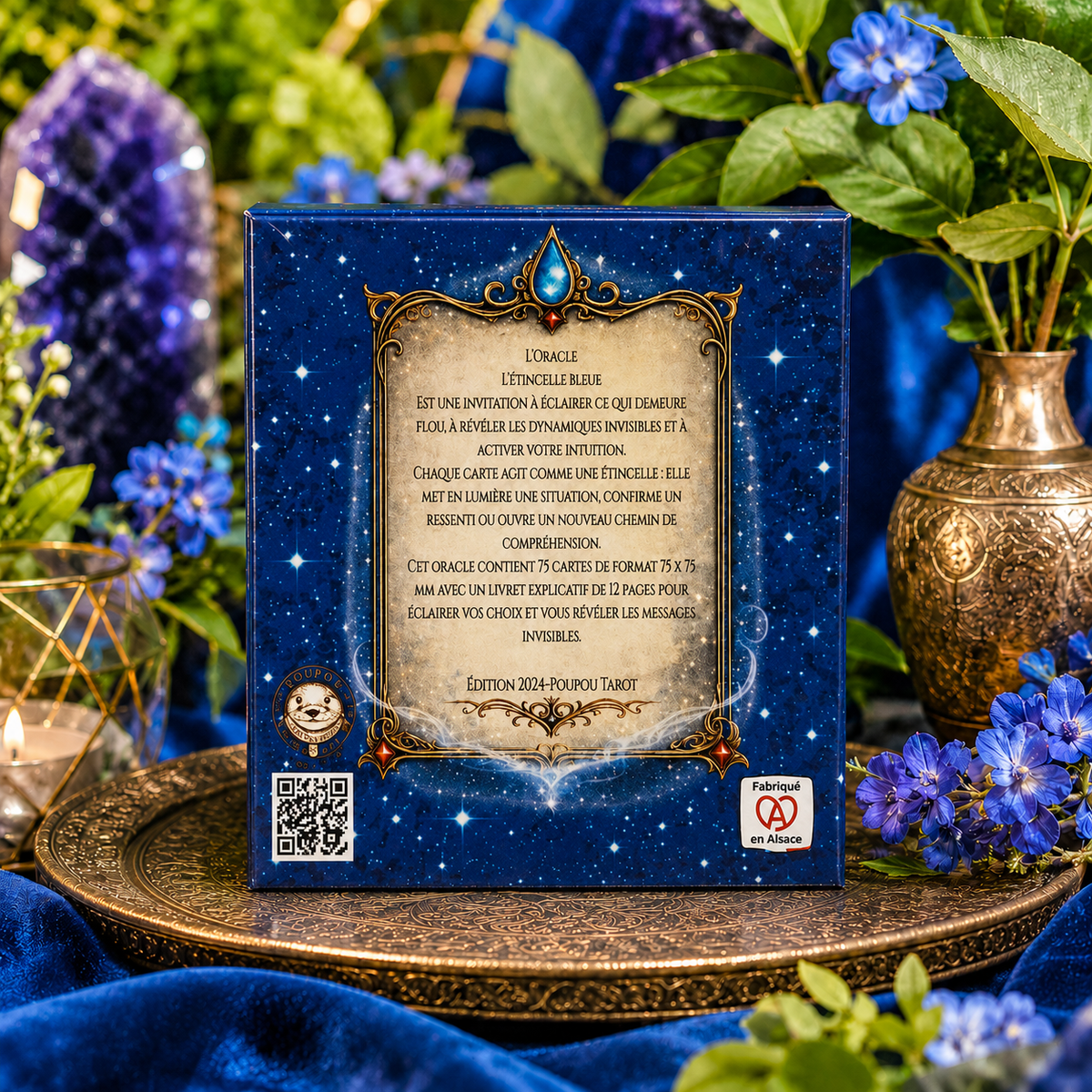 Oracle L'Étincelle Bleue – oracle divinatoire, jeu de 75 cartes