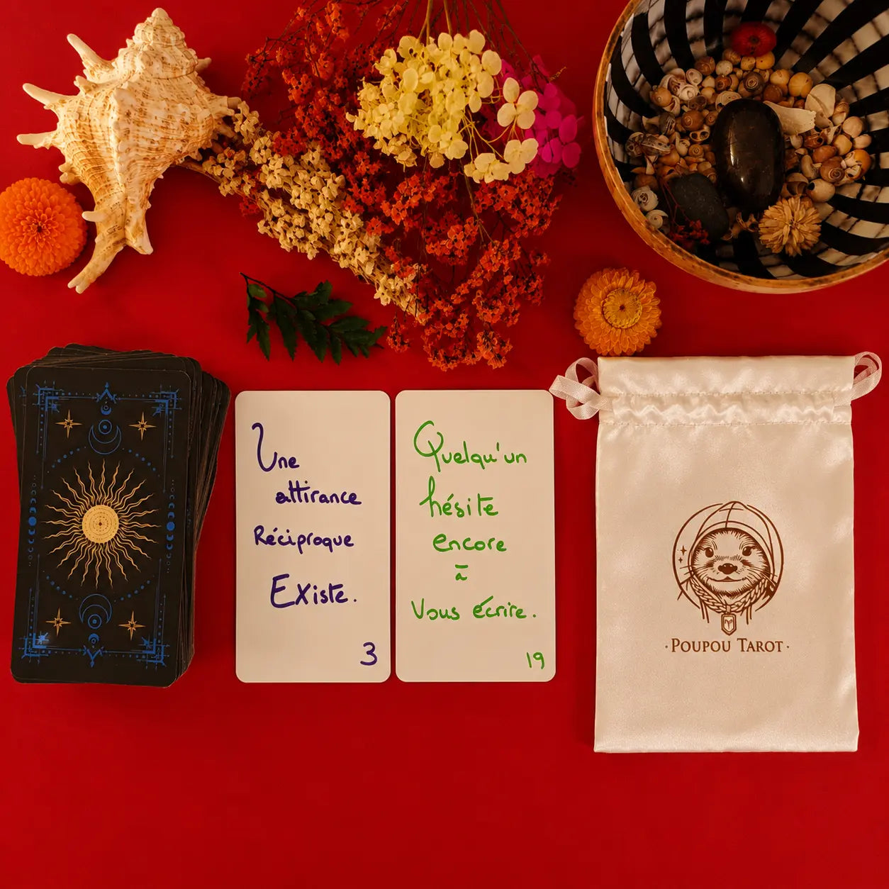 L’Oracle Les Vérités du Cœur - Jeu de  60 cartes divinatoire artisanales : Format 7 × 12 cm - Création faite main