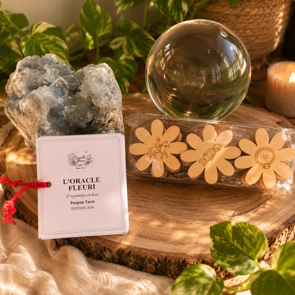 L’Oracle Fleuri – lot de 36 symboles inspirés du Petit Lenormand