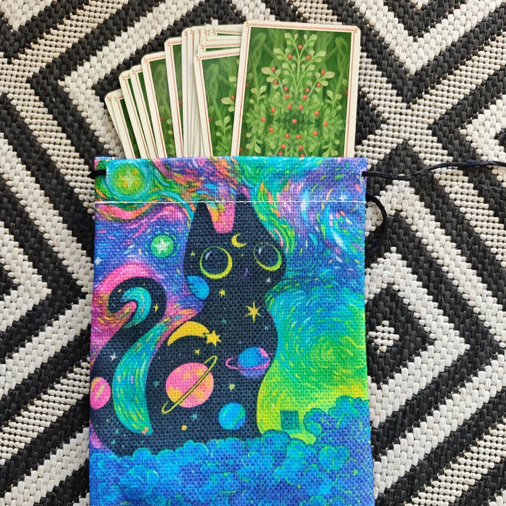 Pochette tarot – Chat Cosmique