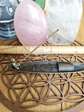 Porte-encens bateau avec pêcheur – brûleur d’encens métal – déco zen japonaise